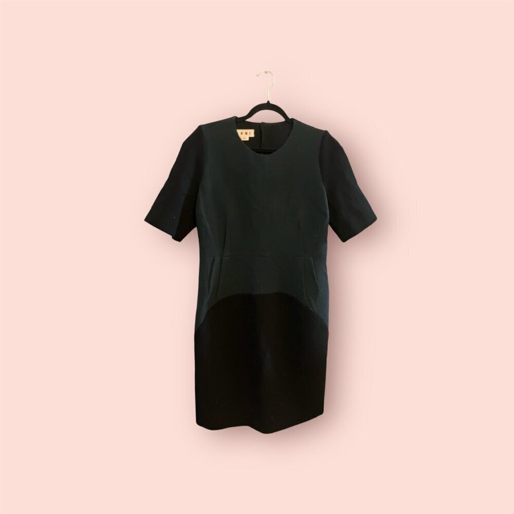 Gray and Black Marni Winter Dress